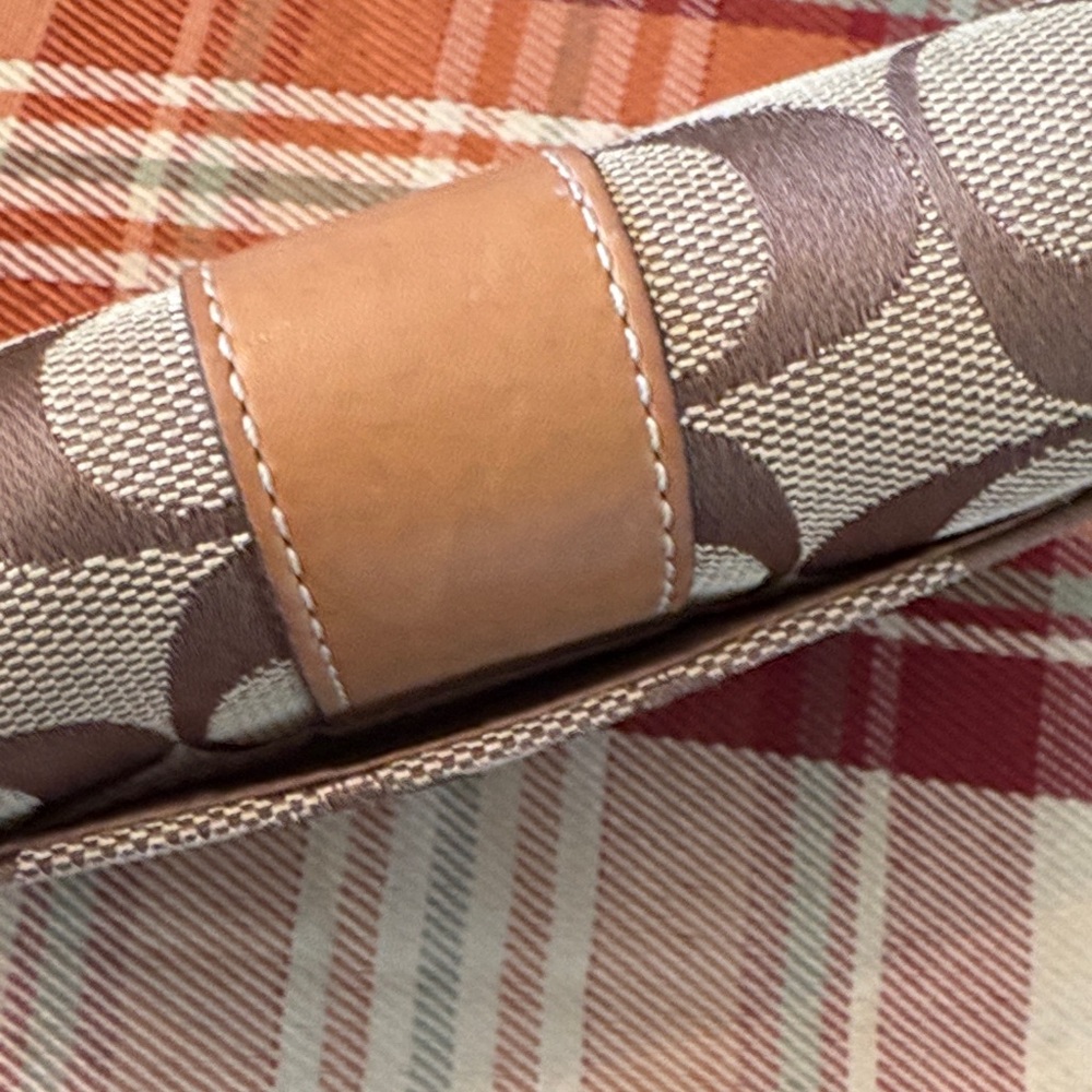 Coach Signature Brown and Tan Wallet - Picture 3 of 7